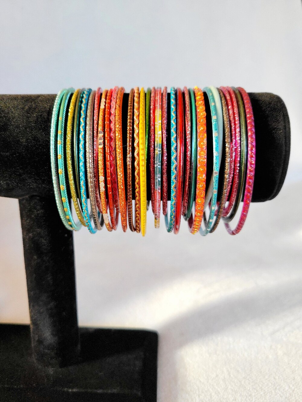 Colorful Multicolor Women's Bangle Bracelet Set